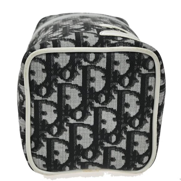 CHRISTIAN DIOR Trotter Pattern Hand Bag Coating Canvas Patent Leather - Picture 5 of 16